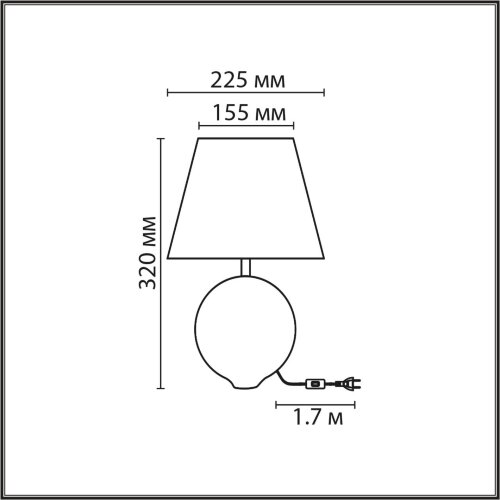 Настольная лампа «LUMION» 8140/1T, серия: TAPALA. Фото 3.