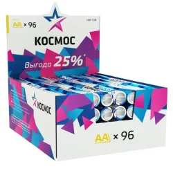 Элемент питания алкалиновый AA/LR6 (уп.96шт) КОСМОС KOCLR6_96BOX
