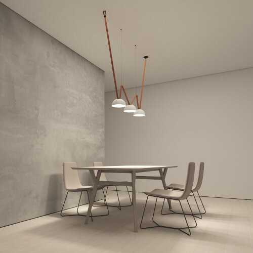 DK5560-WH+BK Cветильник для трека-ремня Belty, серия Flow, со светодиодом, D220*H117мм, 48V DC, 24W, RA90, 120°, 4000K, IP20, белый с черным, алюминий. Фото 6