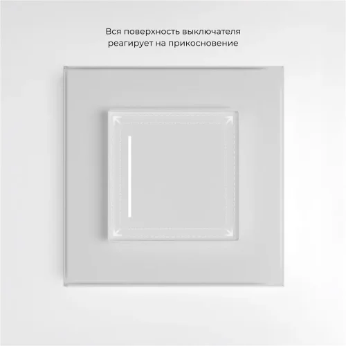 Умный сенсорный выключатель одноклавишный (белый) W4513001 - фото 5