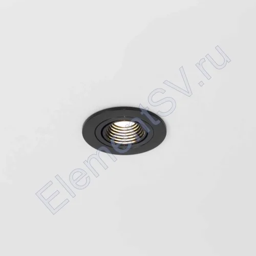 Светодиодный светильник встраиваемый 65 Series black housing BW202 (3W,220V,day white) - фото.