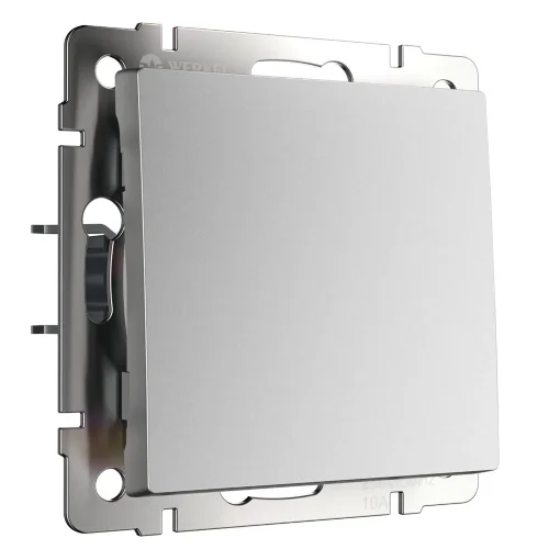 Выключатель одноклавишный (серебряный матовый) W1110065 - фото