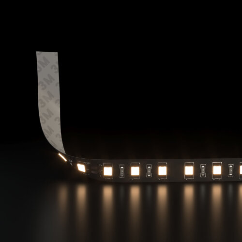 Лента светодиодная 120Led 9,6W IP20 3300K тёплый белый (2835 24V 120Led 9,6W IP20 Black) - Фото 2