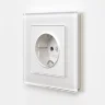 Розетка с заземлением и шторками (белый матовый) W1171161 - фото 2