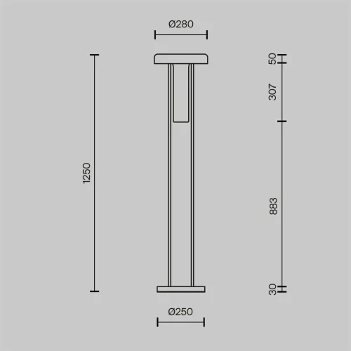 Напольный светильник (торшер) Ikebana 3000К 24Вт (Черный) - фото 7