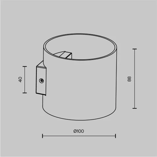 Настенный светильник (бра) Rond G9х1 50Вт IP 20 (Черный) - фото 8