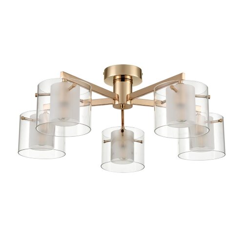 Люстра потолочная «LUMION» 6587/5C, серия: VERDI (крепление на планке). Фото 1.