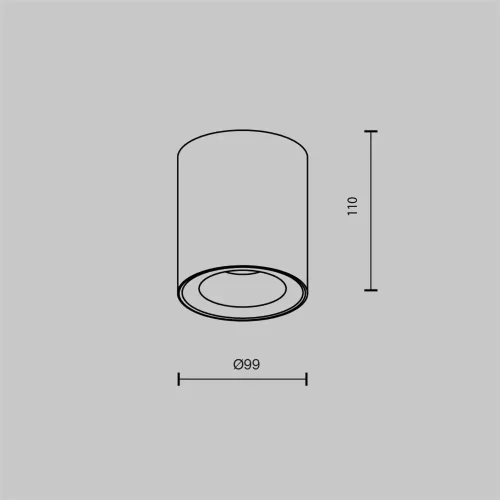 Потолочный светильник Spark GU10 10Вт (Черный) - фото 7