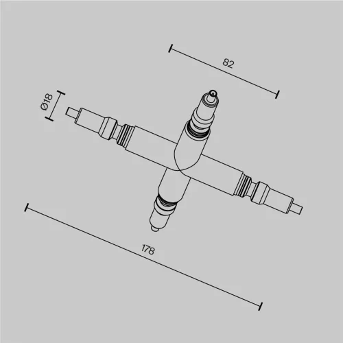 Ввод питания для для системы Axity (Черный) - фото 2