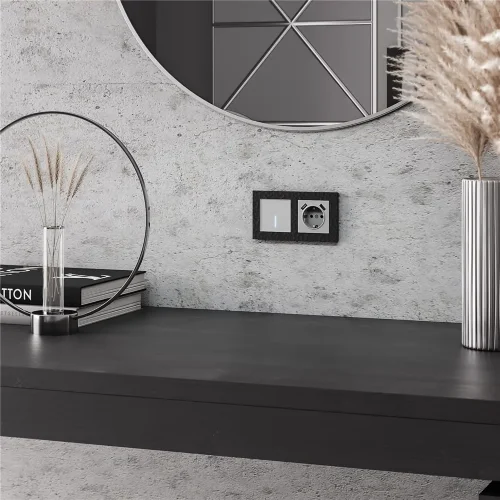 Розетка с заземлением, шторками и USBх2 серебряный W1171506 - фото 8
