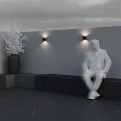 Настенный светильник (бра) Orbit 3000К 6Вт IP 54 (Черный)