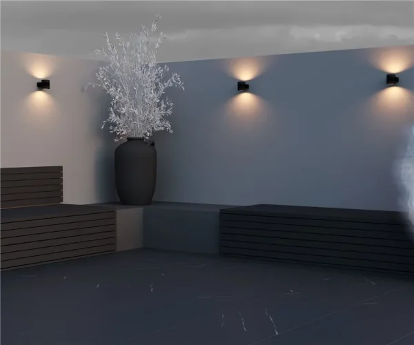 Настенный светильник (бра) Orbit 3000К 6Вт IP 54 (Черный) - фото 3