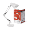 Светильник настольный под лампу на основании + струбцина СНО 17Б-E27 230В БЕЛЫЙ IN HOME - Фото