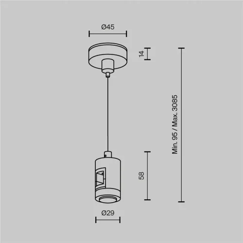 Подвес тросовый Hang одинарный Flarity латунь (Латунь) TRA157SW-S1-BS - фото 5