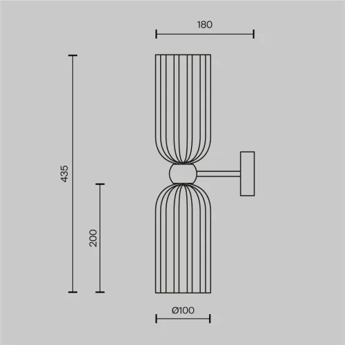 Настенный светильник (бра) Antic E14х2 (Золото) - фото