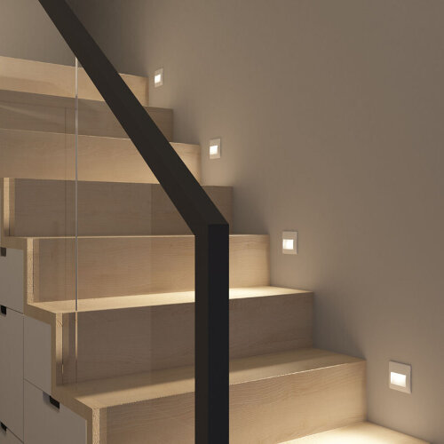 Светильник встраиваемый в стену HELM, IP65, LED 3000K, 2.5 Вт, белый, пластик. Фото 5