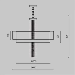 Подвесной светильник Impressive E14х5 (Золото)
