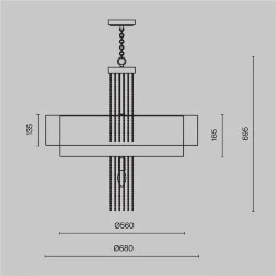 Подвесной светильник Впечатление / Impressive E14х5 (Золото) MOD151PL-05G