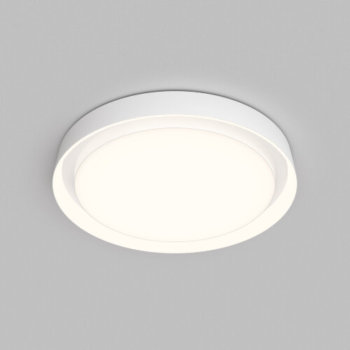 DK6516-WH Накладной светильник со встроенным светодиодом, 50W, IP 20, 3000K - 6500K, управление пульт Д/У (в комплекте) и Wi-Fi 2,4 Ггц. Эко система Smart Life, Яндекс.Алиса, белый, металл, полимер.