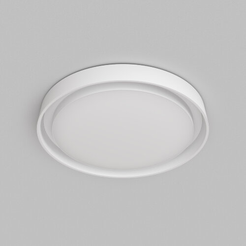 DK6516-WH Накладной светильник со встроенным светодиодом, 50W, IP 20, 3000K - 6500K, управление пульт Д/У (в комплекте) и Wi-Fi 2,4 Ггц. Эко система Smart Life, Яндекс.Алиса, белый, металл, полимер. Фото 2
