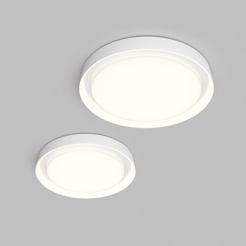 DK6516-WH Накладной светильник со встроенным светодиодом, 50W, IP 20, 3000K - 6500K, управление пульт Д/У (в комплекте) и Wi-Fi 2,4 Ггц. Эко система Smart Life, Яндекс.Алиса, белый, металл, полимер. Фото 4