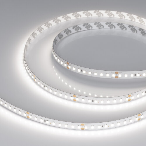 Светодиодная лента RT-A144-10mm 24V White6000 (7.7 W/m, IP20, 2835, 5m) (Arlight, высок.эфф.200 лм/Вт) 038783 - фото