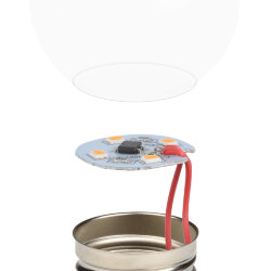 LED-G45-1W-3000K-E27-CL-С Лампа декоративная светодиодная, Форма шар, прозрачная, Теплый белый свет 3000K, Картон.