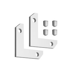 Соединитель L-образный угловой горизонтальный для арт.135325-135328 (2 шт. в комплекте) «Novotech» 135330, серия: FLUM