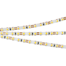 Светодиодная лента RT-А120-5mm 12V Warm3000 (9.6 W/m, IP20, 2835, 5m) (Arlight, 9.6 Вт/м, IP20) 024114(2)