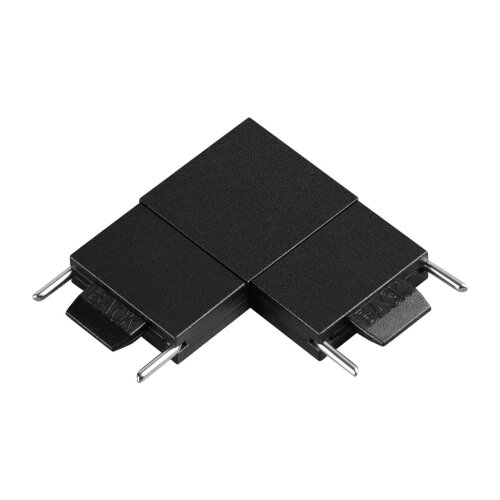 Соединитель L-образный с токопроводом для низковольтного шинопровода «Novotech» 135267, серия: EASY. Фото 1.