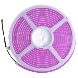 ULS-N01-2835-120LED-m-6mm-IP67-DC12V-9W-m-5M-PURPLE Гибкая светодиодная лента, NEON, Катушка 5м, в блистере, Фиолетовый свет