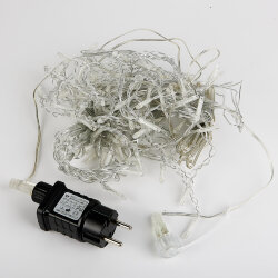 ULD-B6006-080-STK WHITE IP44 Бахрома светодиодная со статическим свечением, 6м, Соединяемая, 80 светодиодов, Белый свет, Провод прозрачный