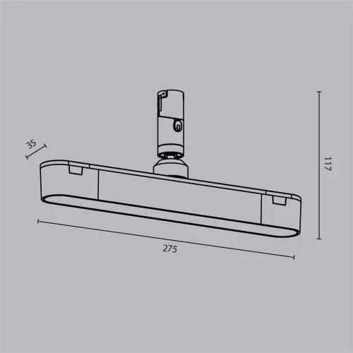Трековый светильник Базис поворотный / Basis Rot Flexity 3000К 10Вт 100° (Черный) TR202-1-10W3K-B - фото 2