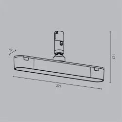 Трековый светильник Базис поворотный / Basis Rot Flexity 3000К 10Вт 100° (Черный) TR202-1-10W3K-B
