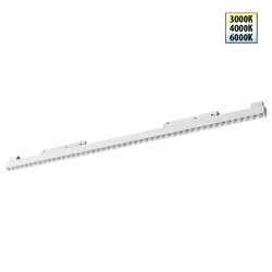 Трековый светильник для низков. шинопровода с переключателем цветовой темперетуры «Novotech» 359626, серия: FLUM (крепление к треку) - Переключение цв. температуры на корпусе светильника