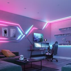 Светодиодная лента герметичная SPI MOONLIGHT-BLACK-TOP-G180-D25mm 12V RGB-PX2 (21.6 W/m, IP65, 5m, wire x1) (Arlight, Вывод прямой, 3 года)