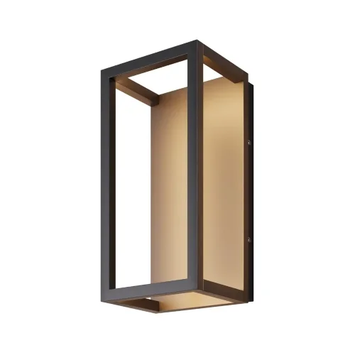 Настенный светильник Фрейм / Frame 3000K 12Вт IP 65 (Черный) O527WL-L12B3K - фото