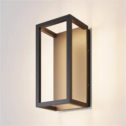 Настенный светильник Фрейм / Frame 3000K 12Вт IP 65 (Черный) O527WL-L12B3K