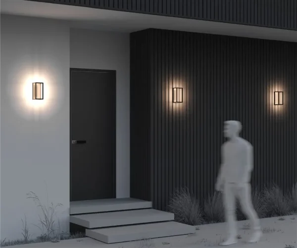 Настенный светильник Фрейм / Frame 3000K 12Вт IP 65 (Черный) O527WL-L12B3K - фото 6