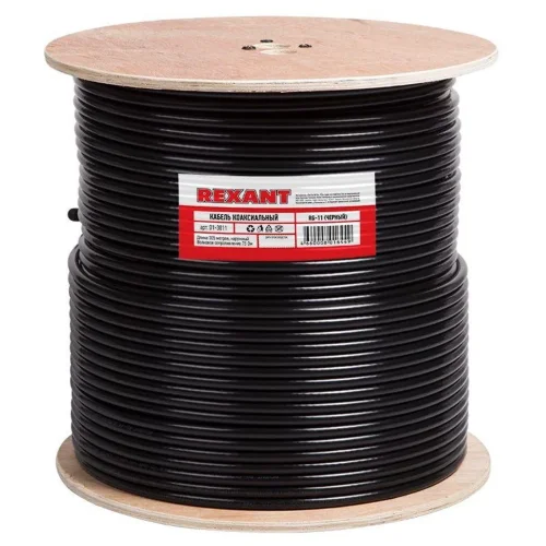 Кабель RG 11/U (75 Ом) бухта Ч (м) Rexant 01-3011 - фото 2