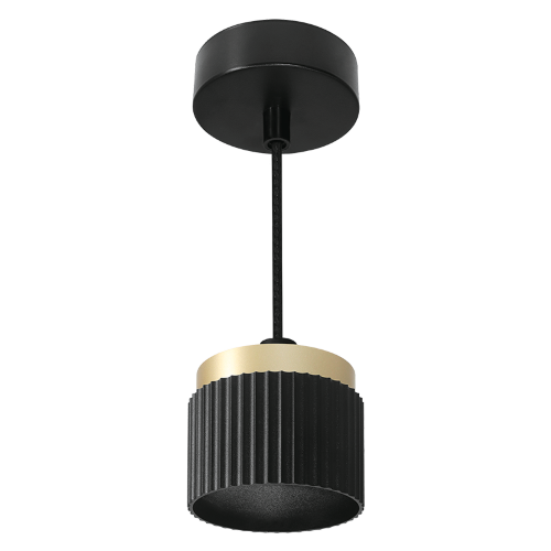 Светильник WOLTA WSL-GX53/P19BG под лампу GX53 Черный / Золотой MUSE - фото 1.