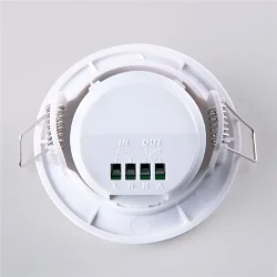 Инфракрасный датчик движения 8м 1200W 360° IP20 SNS-M-12 белый (041244)