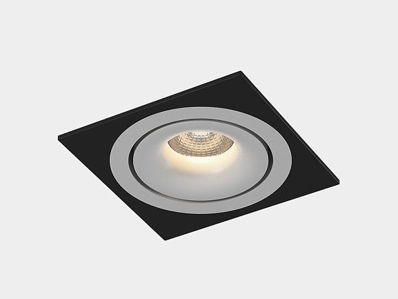 Рамка для серии COMBO 1 квадратная, черная, COMBO-1S1-BL. Фото 3