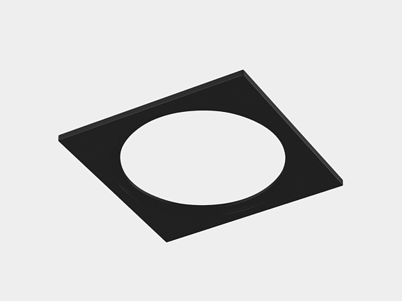 'Рамка для серии COMBO 1 квадратная, черная, COMBO-1S1-BL - фото