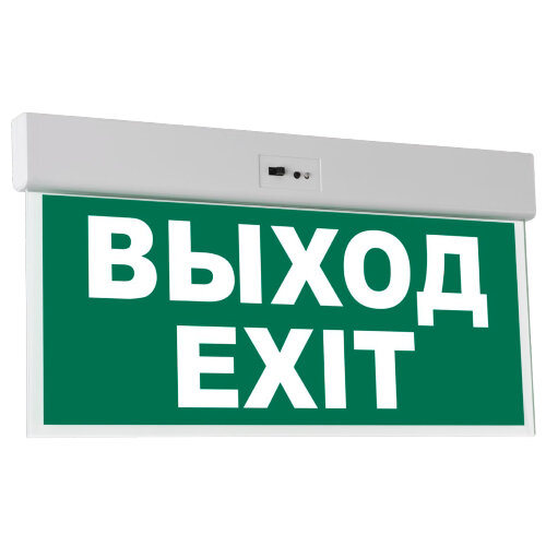 ULR-E50-3W-6500K WHITE ВЫХОД-EXIT S01 Светильник светодиодный аварийного освещения, Белый свет 6500K, Встроенный аккумулятор, Корпус белый - фото 1