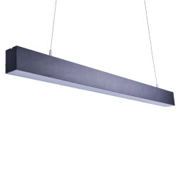 ULO-K10D 30W-4000K-L120 IP40 BLACK Светильник линейный светодиодный подвесной, Белый свет 4000K, 3360Лм, Алюминий, Цвет черный, TM Uniel