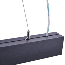 ULO-K10D 30W-4000K-L120 IP40 BLACK Светильник линейный светодиодный подвесной, Белый свет 4000K, 3360Лм, Алюминий, Цвет черный, TM Uniel