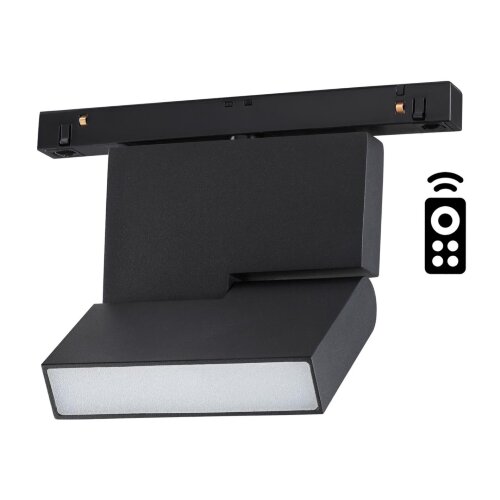 Трековый светильник для низковольного шинопровода диммируемый с пультом ДУ, со сменой цв. температур «Novotech» 358626, серия: FLUM. Фото 1.