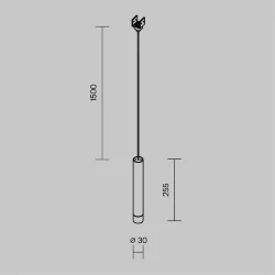 Уличный трековый подвесной светильник Focus Led Elasity IP 3000К 8Вт 38° черный (Черный)