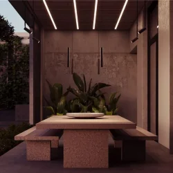 Уличный трековый подвесной светильник Focus Led Elasity IP 3000К 8Вт 38° черный (Черный)